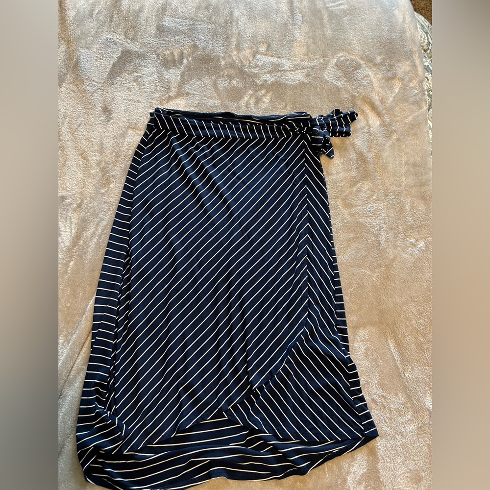 Faux wrap skirt